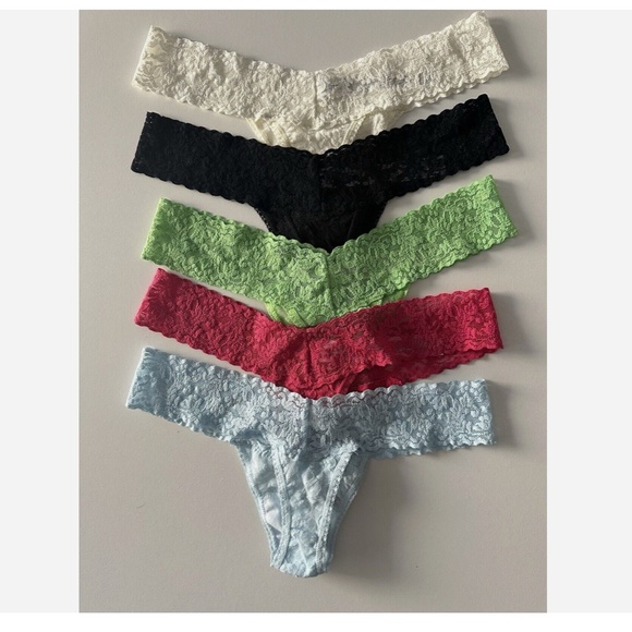 NEW Hanky Panky Assorted 5-Pack Low Rise Thongs One Size - Picture 3 of 7